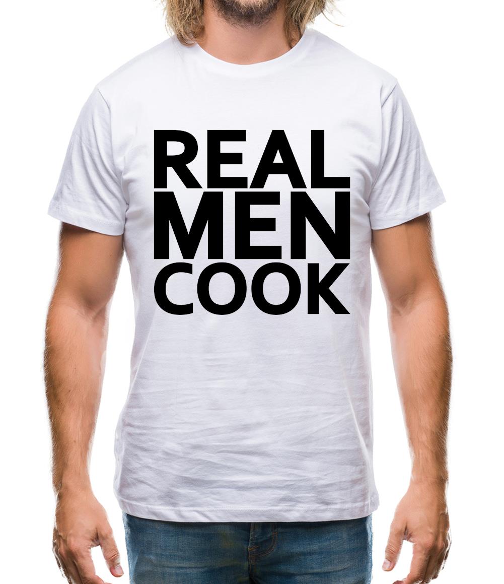 Real Men Cook Mens T-Shirt