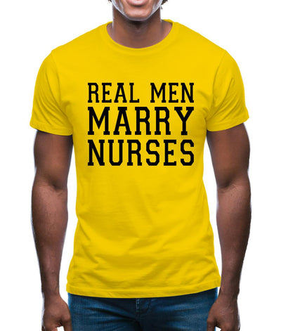 Real Men Marry Nurses Mens T-Shirt