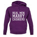 Real Men Marry Cashiers unisex hoodie