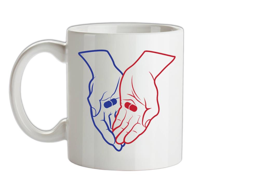 Red Pill Blue Pill Ceramic Mug