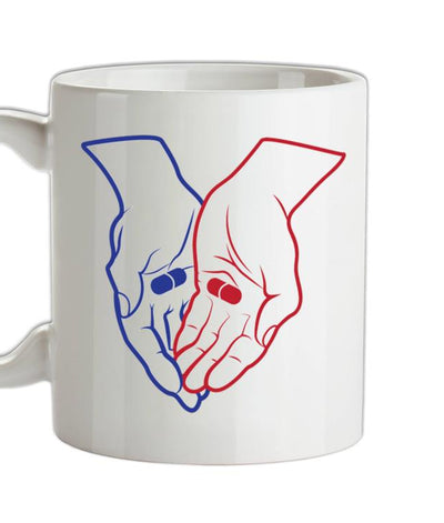 Red Pill Blue Pill Ceramic Mug