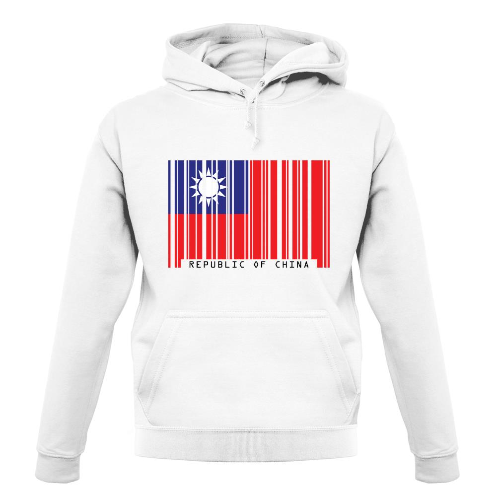 Republic Of China Barcode Style Flag unisex hoodie