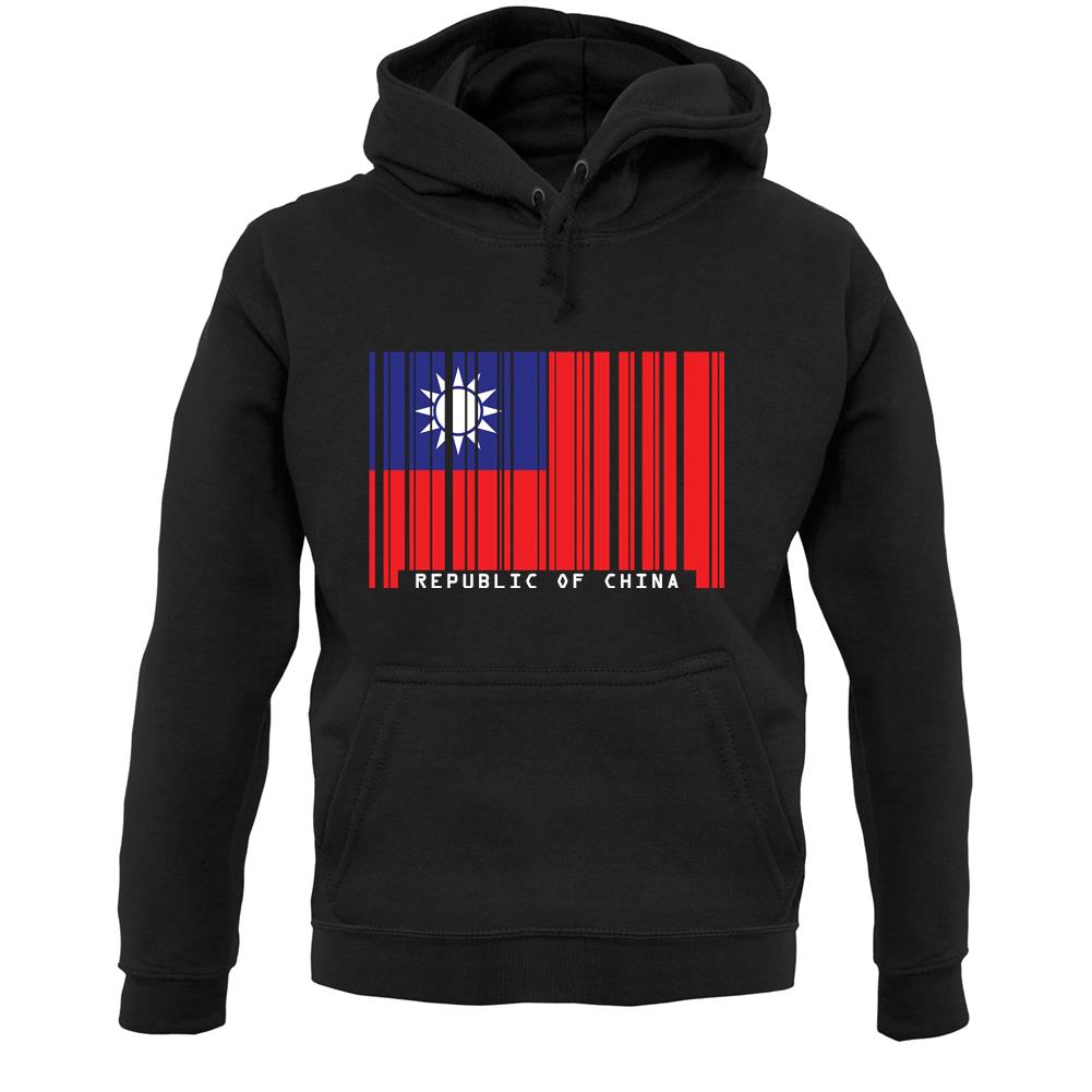 Republic Of China Barcode Style Flag Unisex Hoodie