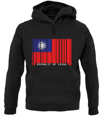 Republic Of China Barcode Style Flag unisex hoodie
