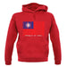 Republic Of China Barcode Style Flag unisex hoodie