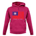 Republic Of China Barcode Style Flag unisex hoodie