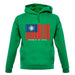 Republic Of China Barcode Style Flag unisex hoodie