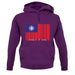 Republic Of China Barcode Style Flag unisex hoodie