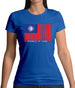 Republic Of China Barcode Style Flag Womens T-Shirt