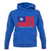 Republic Of China Barcode Style Flag unisex hoodie