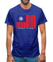 Republic Of China Barcode Style Flag Mens T-Shirt