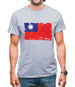 Republic Of China Grunge Style Flag Mens T-Shirt