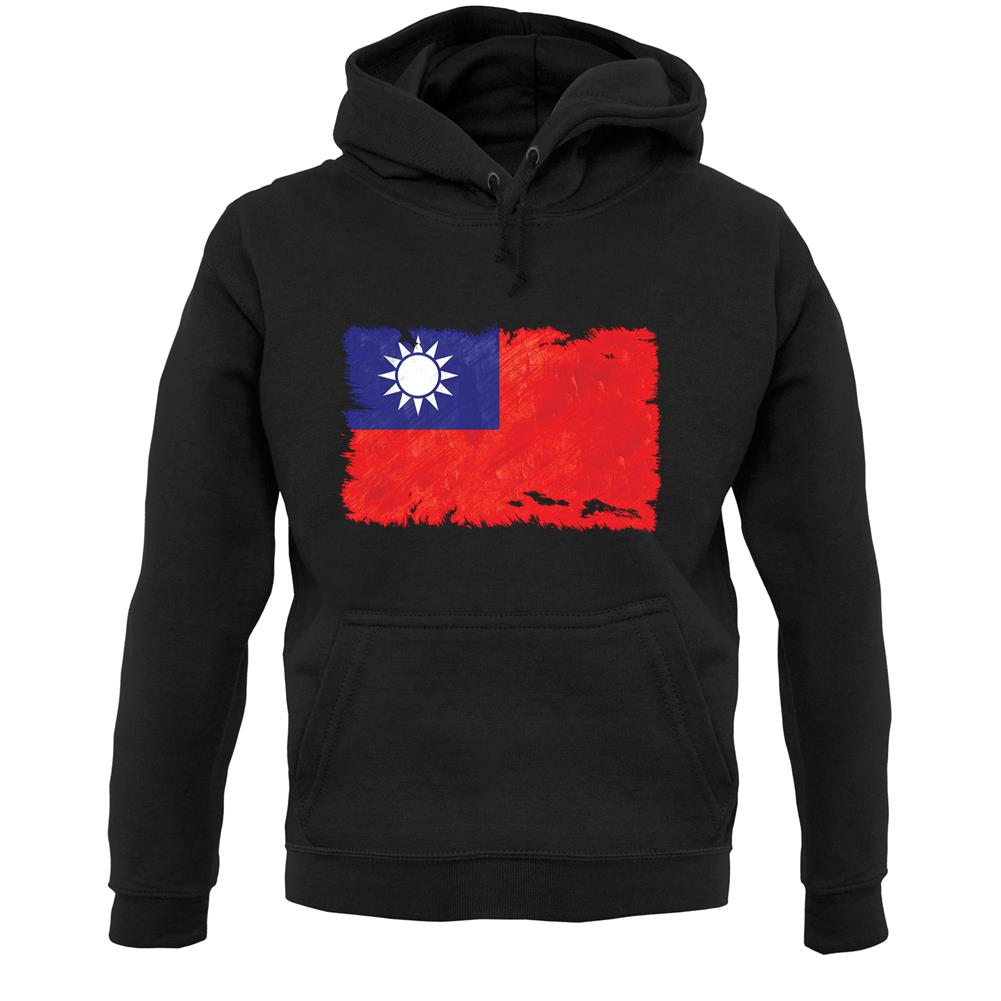 Republic Of China Grunge Style Flag Unisex Hoodie