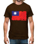 Republic Of China Grunge Style Flag Mens T-Shirt