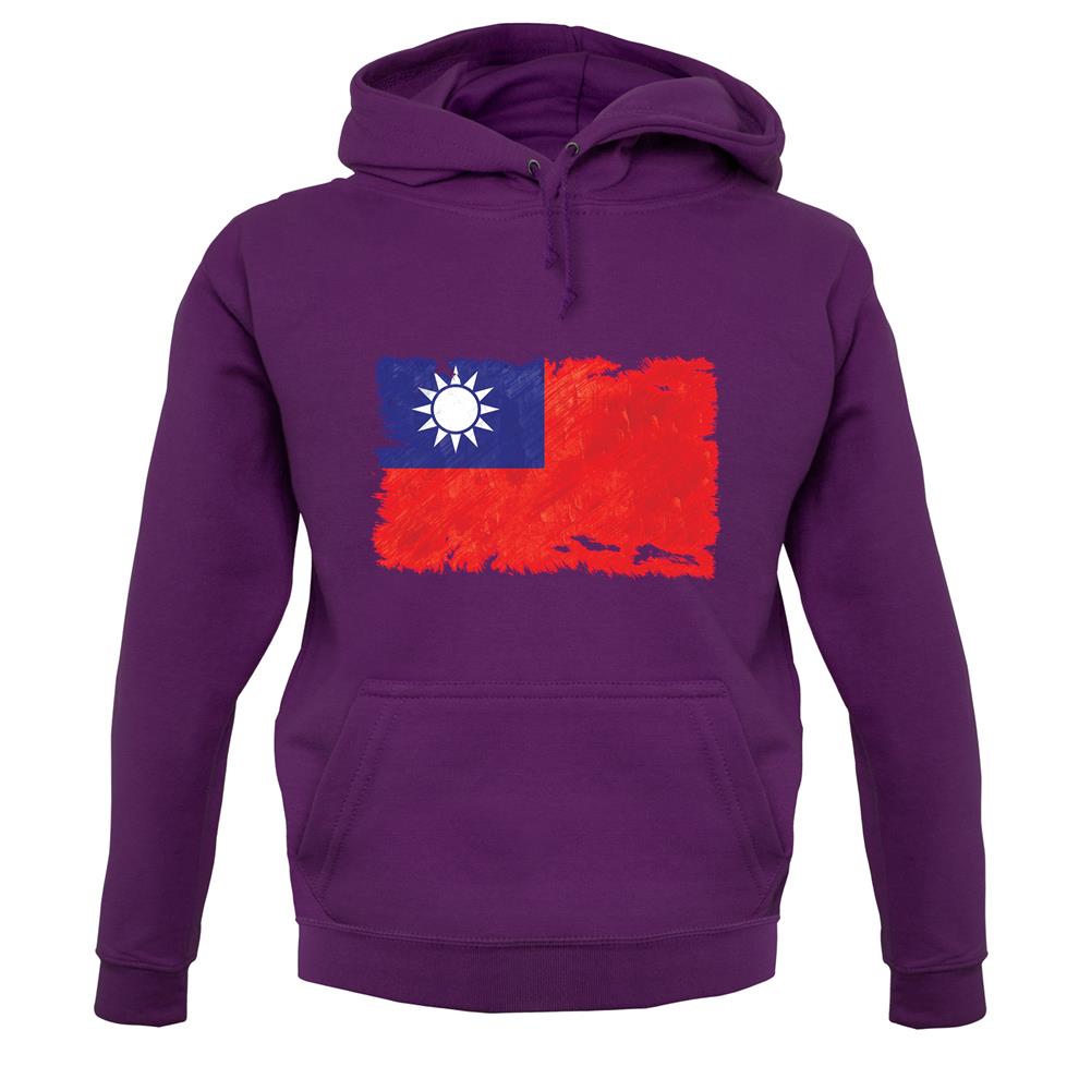 Republic Of China Grunge Style Flag unisex hoodie