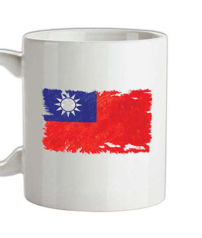 Republic of China Grunge Style Flag Ceramic Mug