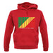 Republic Of The Congo Barcode Style Flag unisex hoodie