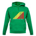 Republic Of The Congo Barcode Style Flag unisex hoodie
