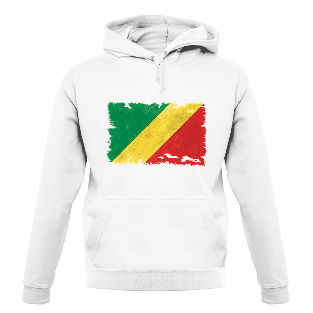 Republic Of The Congo Grunge Style Flag unisex hoodie