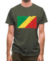 Republic Of The Congo Grunge Style Flag Mens T-Shirt