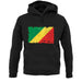 Republic Of The Congo Grunge Style Flag unisex hoodie