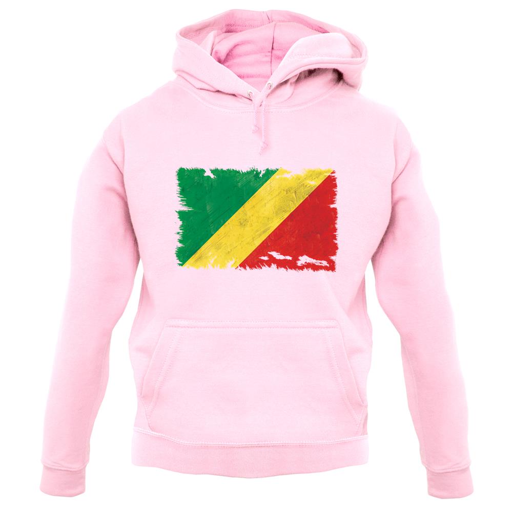 Republic Of The Congo Grunge Style Flag unisex hoodie