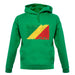 Republic Of The Congo Grunge Style Flag unisex hoodie