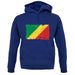 Republic Of The Congo Grunge Style Flag unisex hoodie