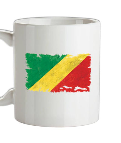 Republic of the Congo Grunge Style Flag Ceramic Mug
