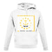 Rhode Island  Barcode Style Flag unisex hoodie