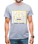 Rhode Island  Barcode Style Flag Mens T-Shirt