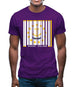 Rhode Island  Barcode Style Flag Mens T-Shirt