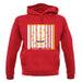 Rhode Island  Barcode Style Flag unisex hoodie