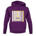 Rhode Island  Barcode Style Flag unisex hoodie