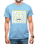 Rhode Island  Barcode Style Flag Mens T-Shirt