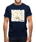 Rhode Island Grunge Style Flag Mens T-Shirt