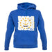 Rhode Island Grunge Style Flag unisex hoodie