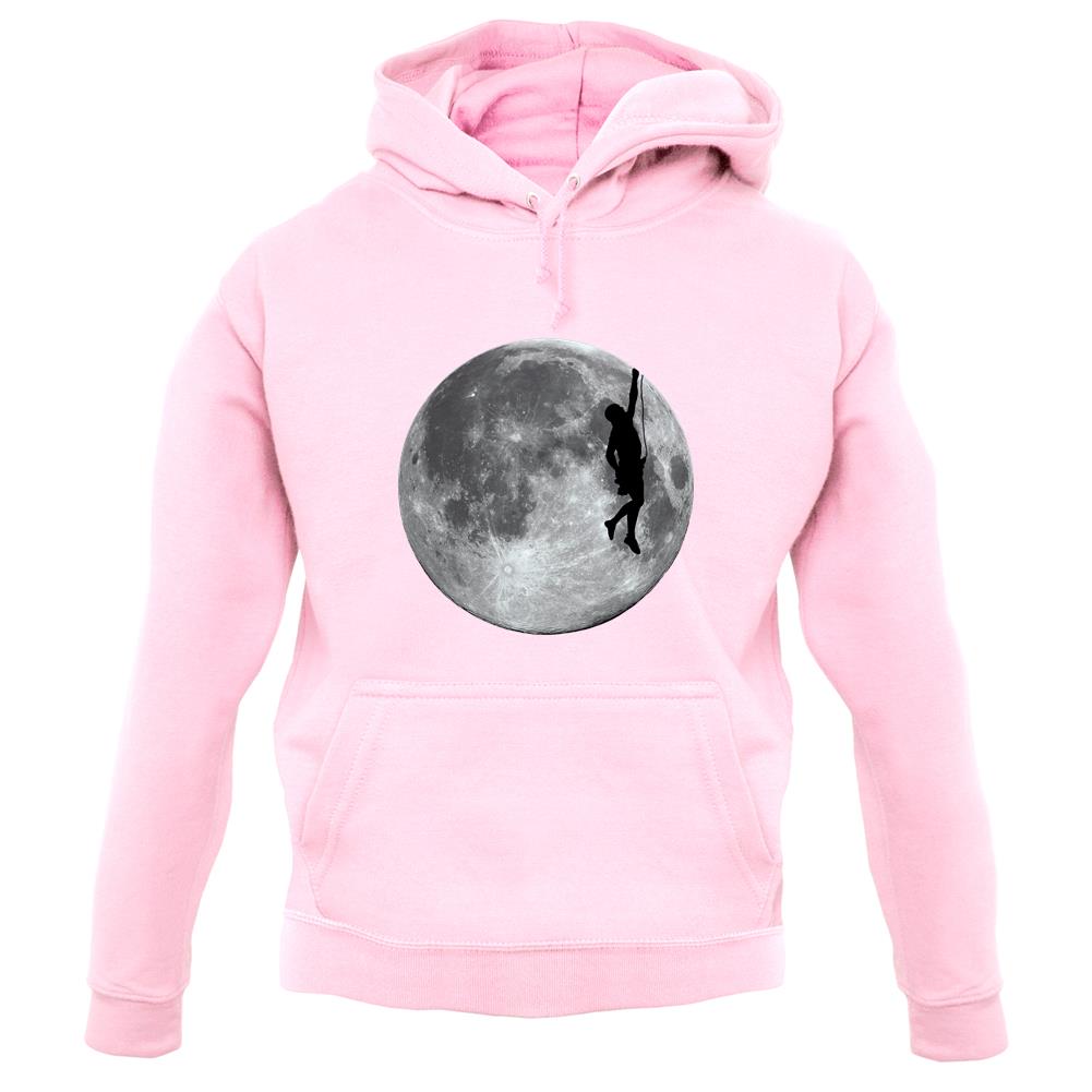 Rock Climbing Moon unisex hoodie