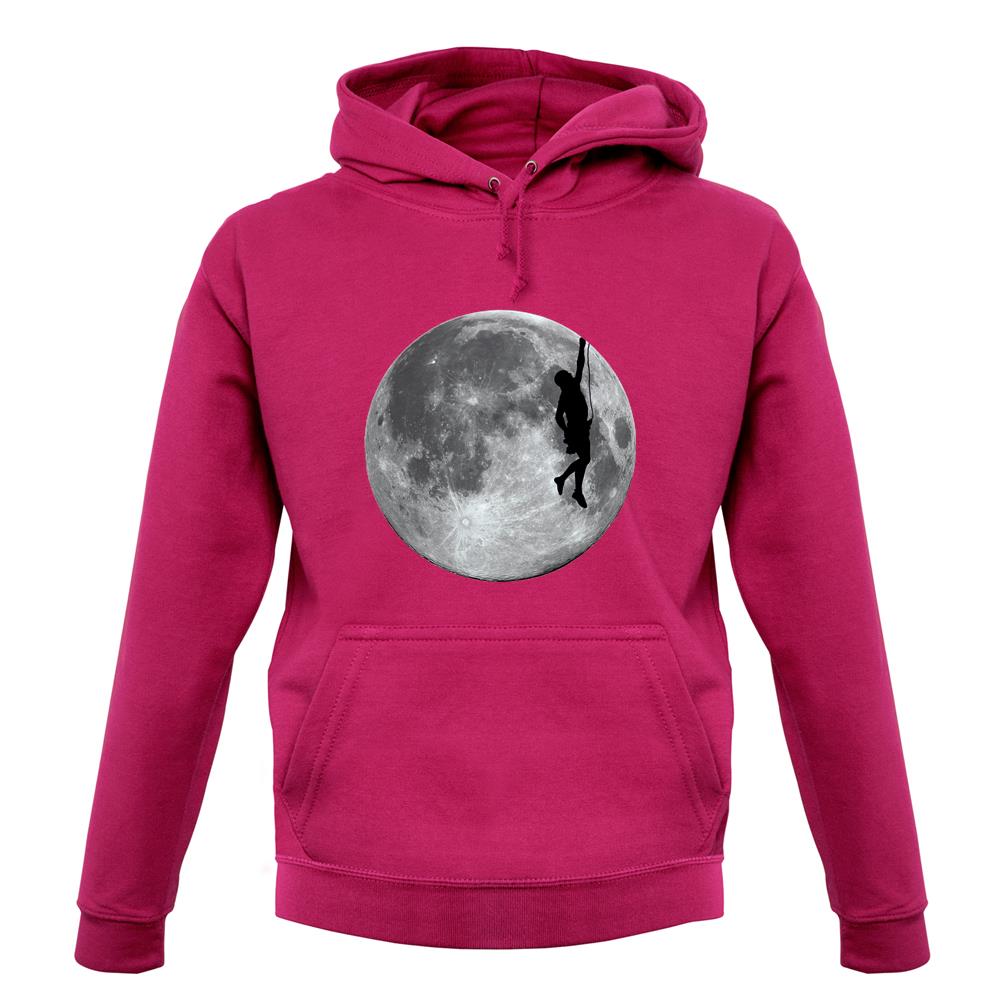 Rock Climbing Moon unisex hoodie