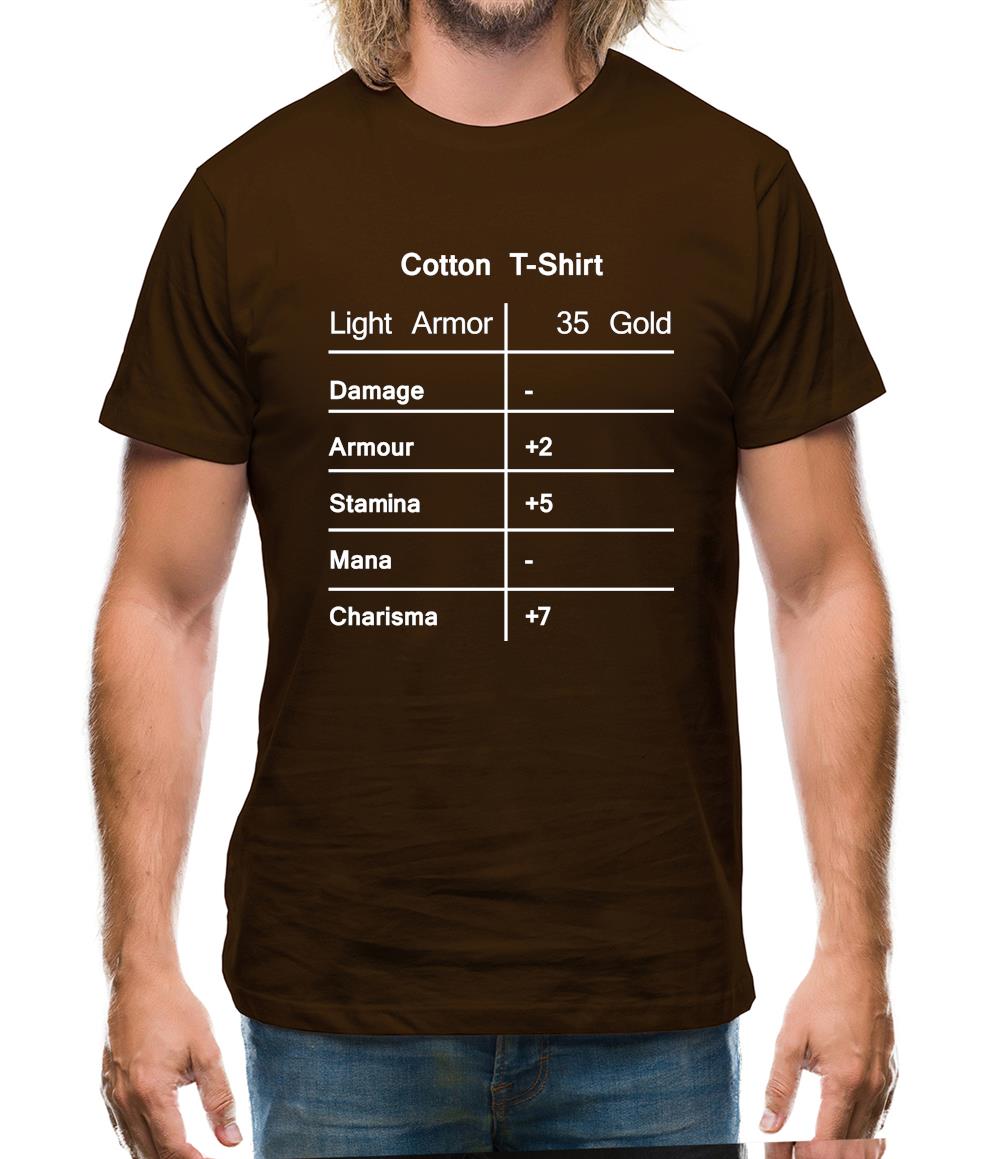 Role Playing Gamer Stats (Rpg) Mens T-Shirt