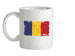 Romania Grunge Style Flag Ceramic Mug
