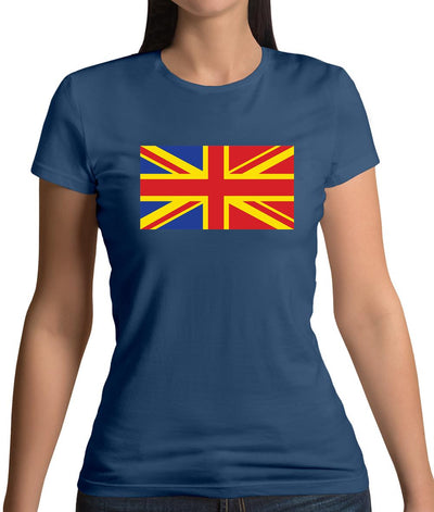 Romanian Union Jack Womens T-Shirt