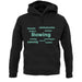 Rowing Languages unisex hoodie