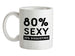 80% Sexy Ceramic Mug