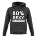 80% Sexy unisex hoodie