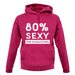 80% Sexy unisex hoodie