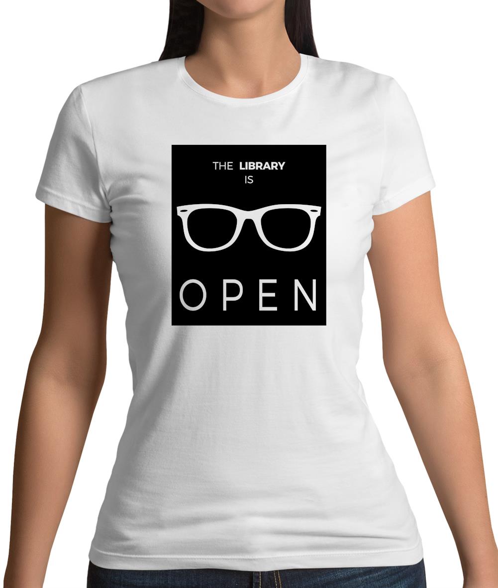 Library Is Open Womens T-Shirt