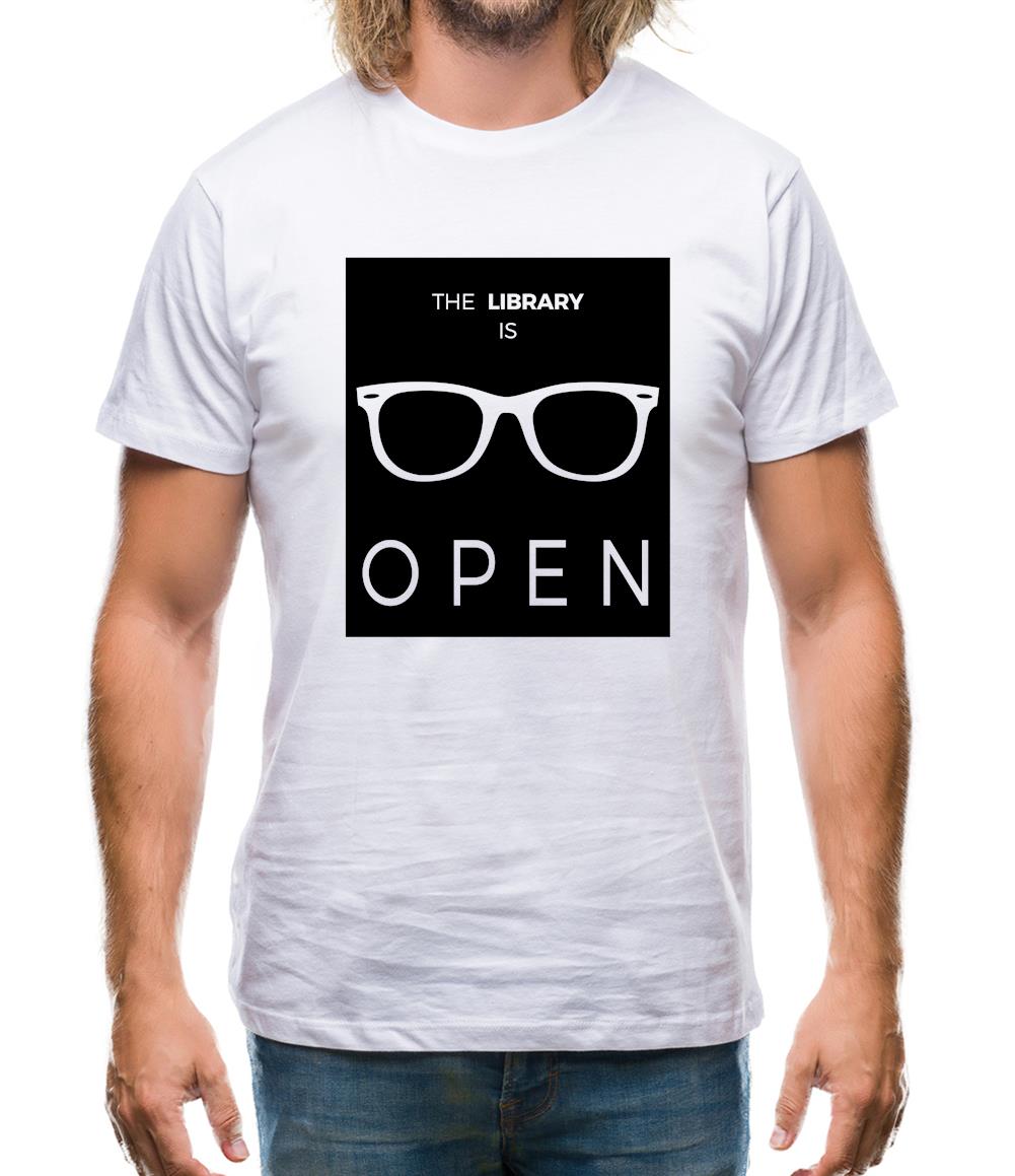 Library Is Open Mens T-Shirt