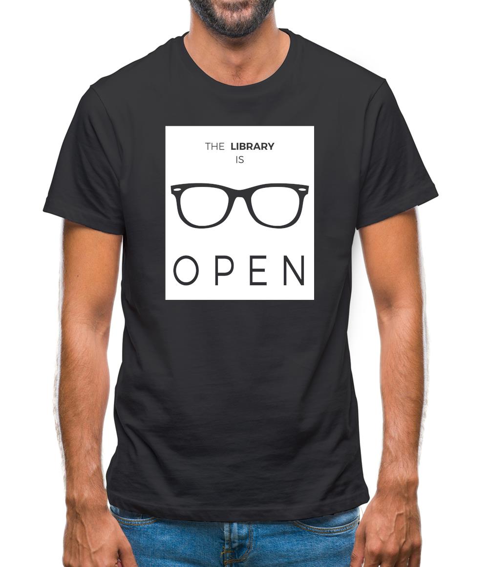 Library Is Open Mens T-Shirt