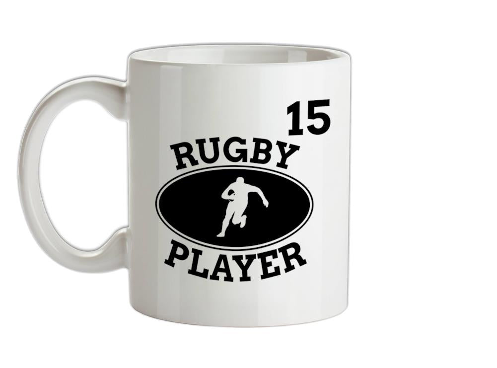 Rugby Player 15 Ceramic Mug